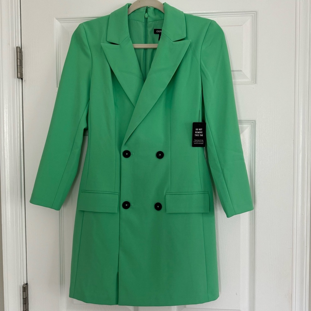 Express Blazer Dress - XS - Green